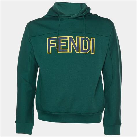 fendi green hoodie|authentic Fendi hoodie.